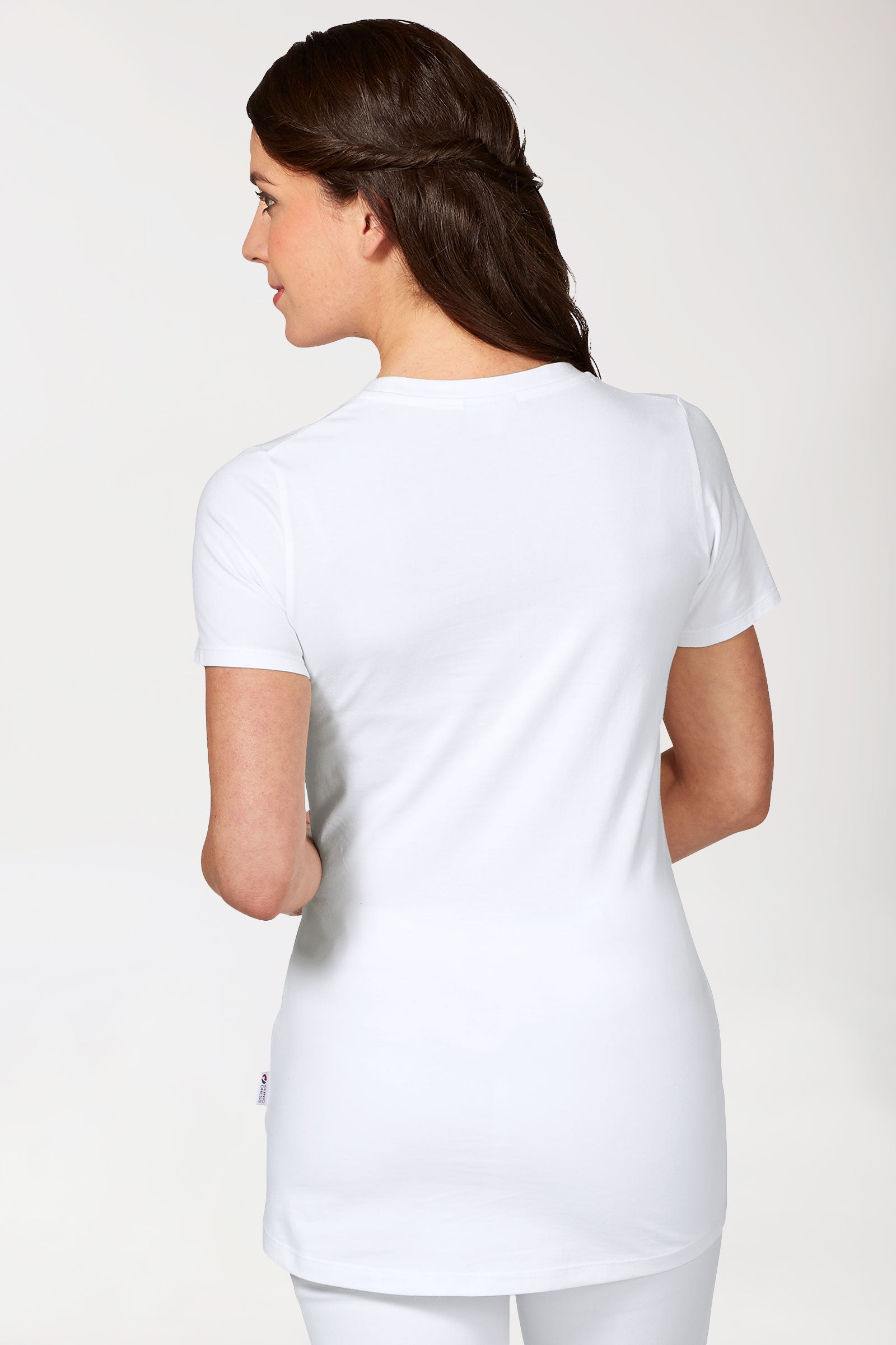 CORE Shirt Damen - Rundhals weiß