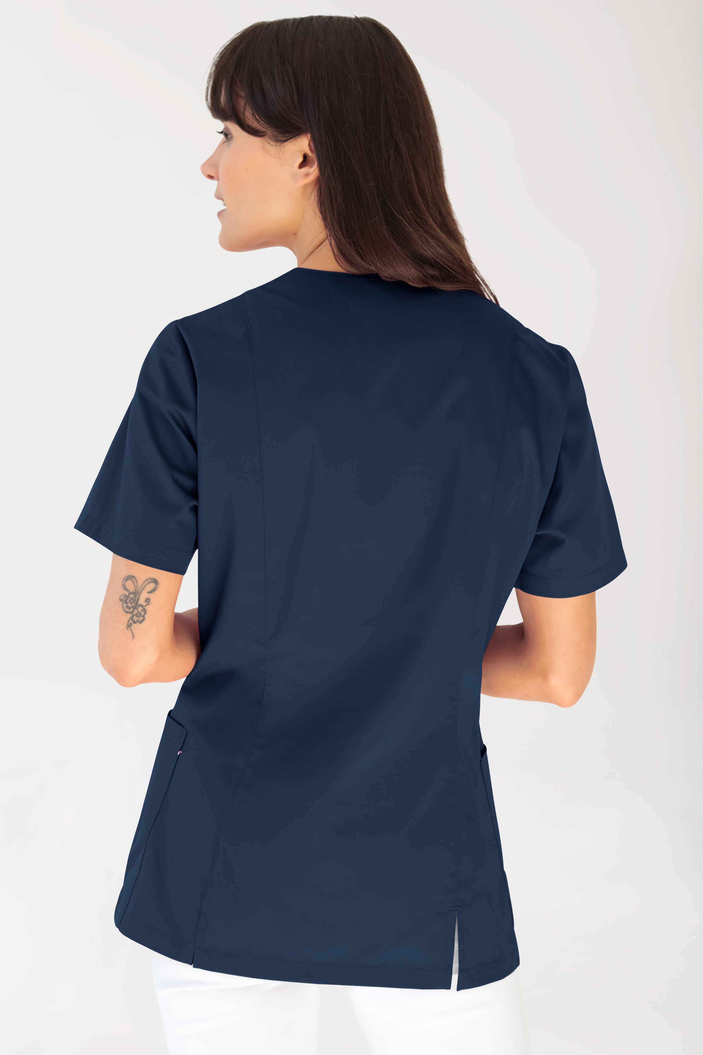 Schlupfkasack Damen - Stretch navy, Rückansicht