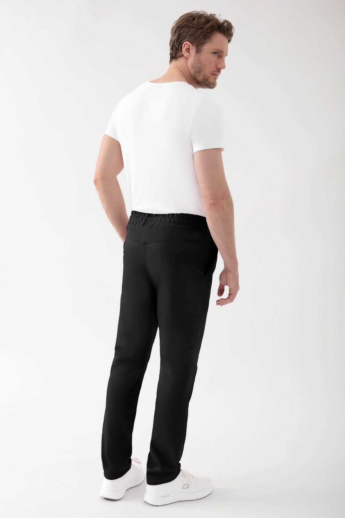 CORE Hose Unisex - hoher Bund schwarz, Rückansicht
