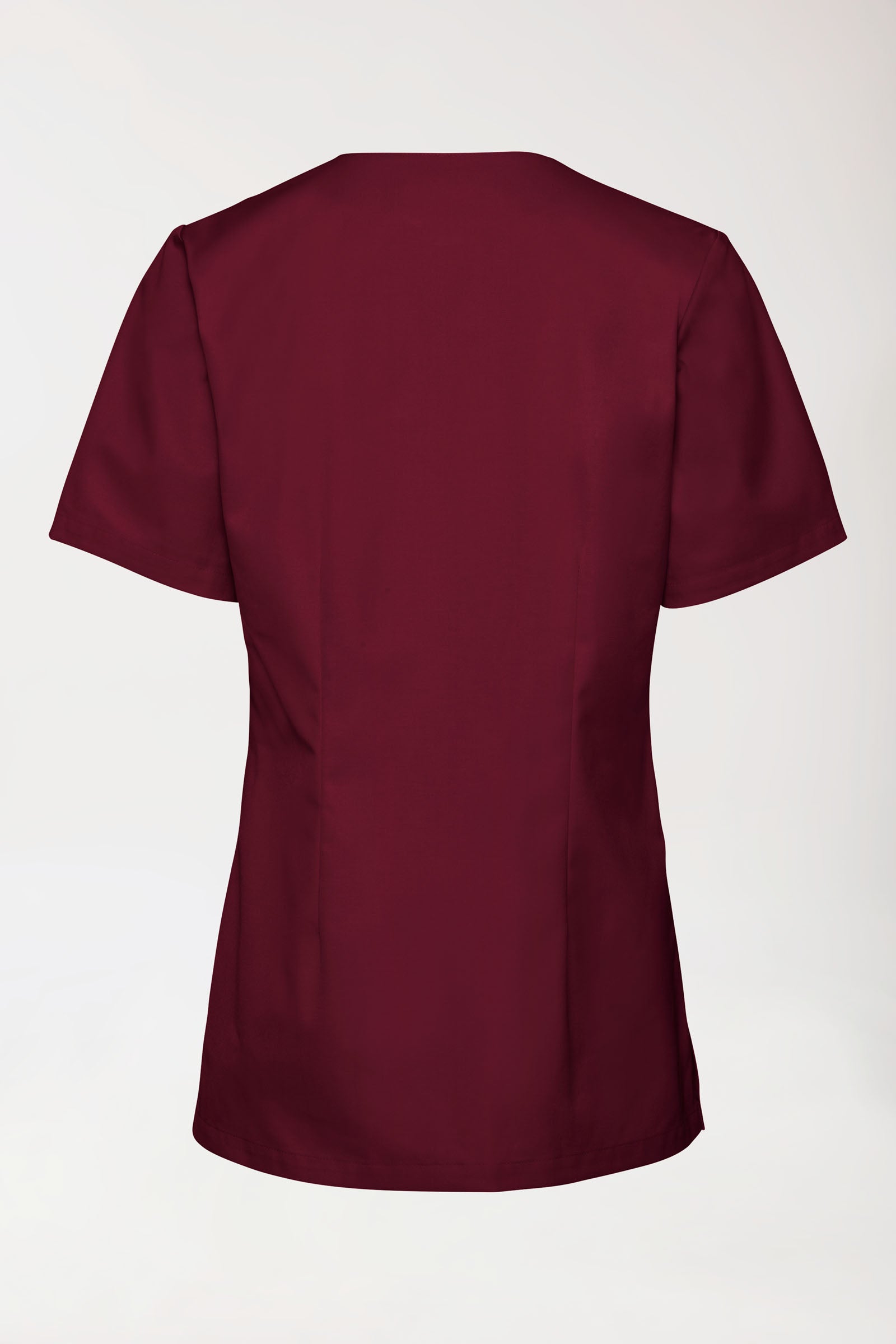 Stretch Schlupfkasack Damen - V-Ausschnitt bordeaux