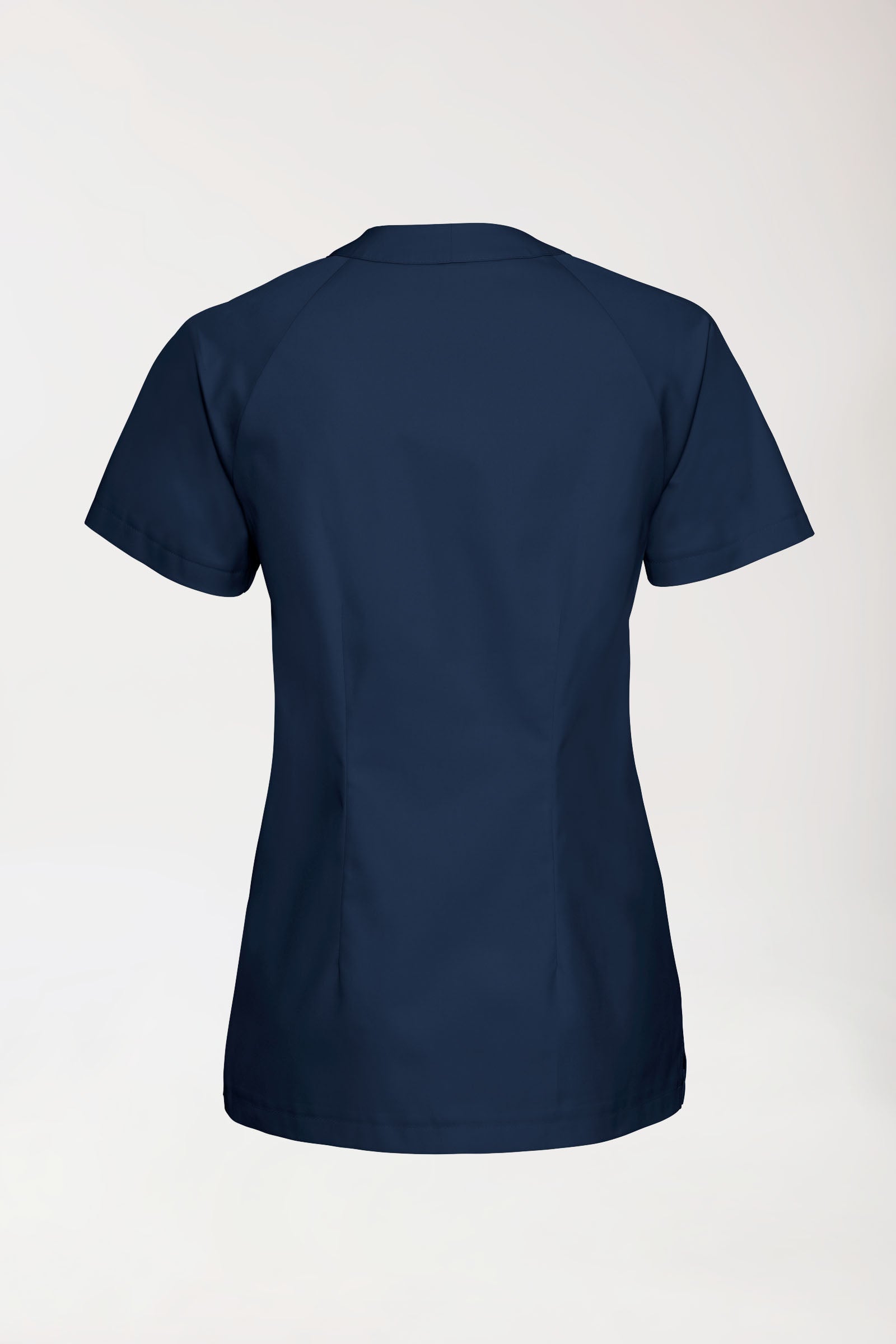 Schlupfkasack Damen mit V-Ausschnitt navy, Rückansicht