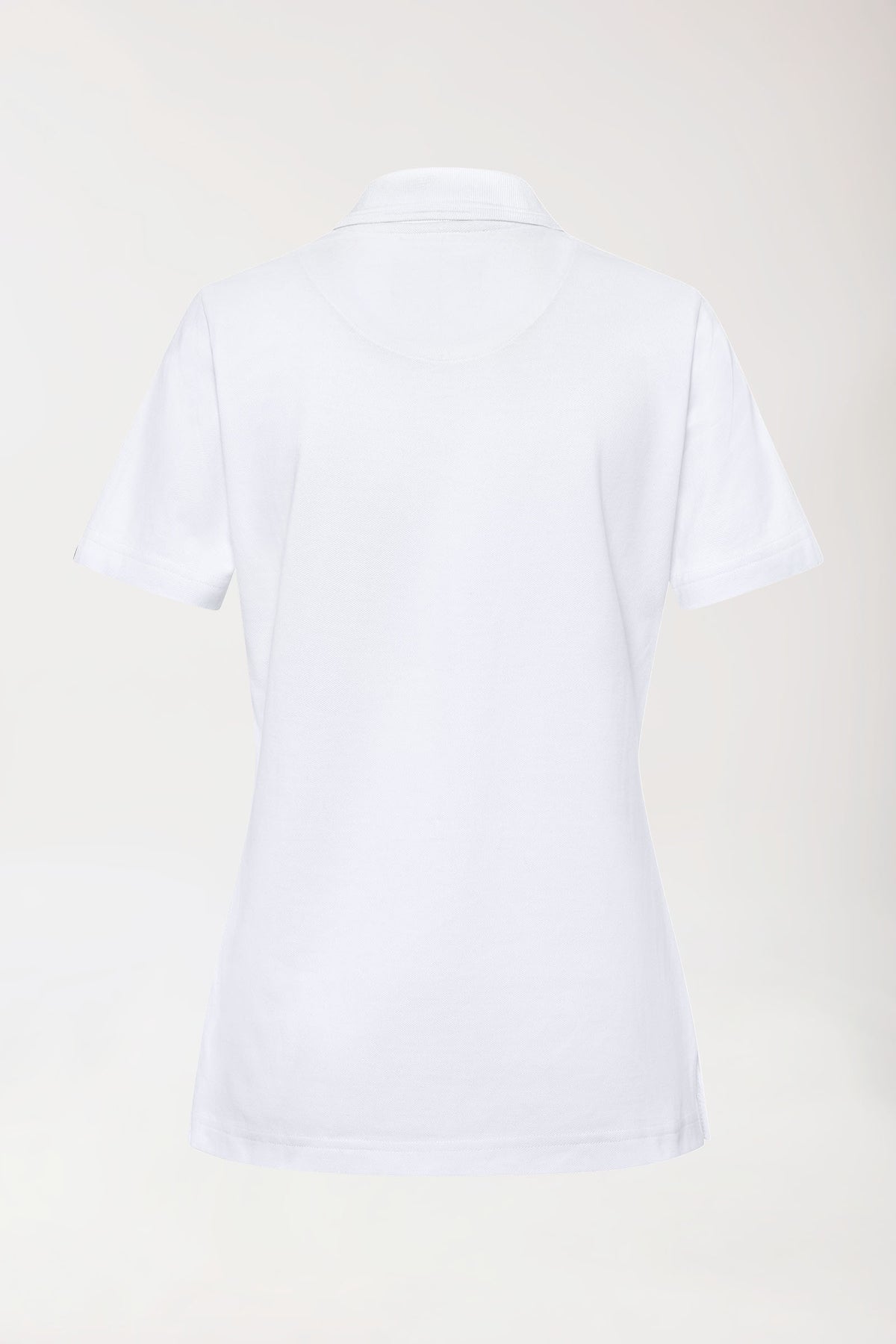 COMFY FLEX Stretch Shirt Damen - Polokragen weiß