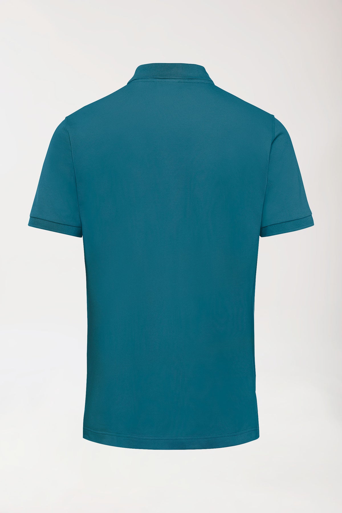 Stretch Shirt Herren - Polokragen petrol, Rückansicht