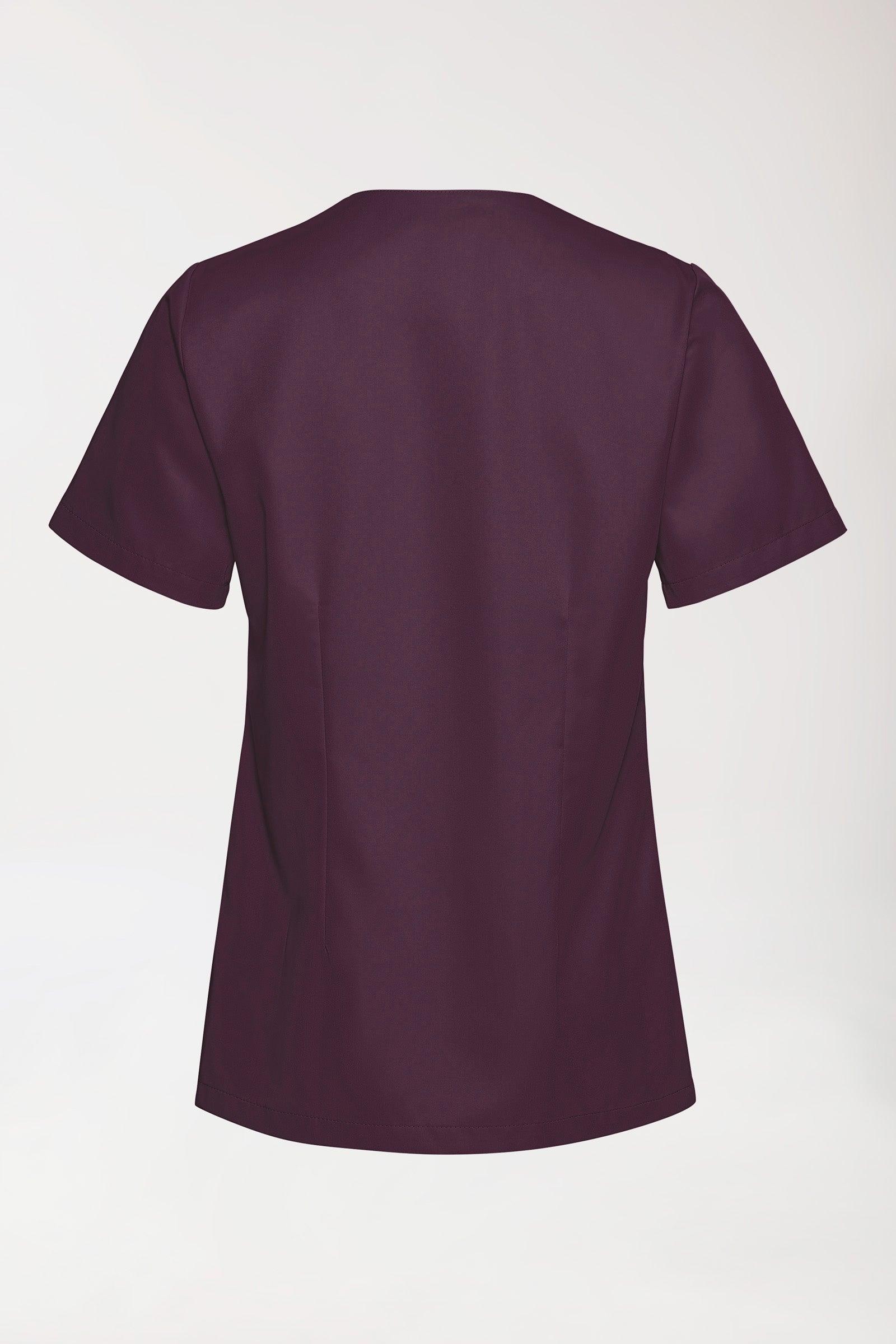 TENCEL™ Schlupfkasack Damen - V-Ausschnitt black berry, Rückansicht