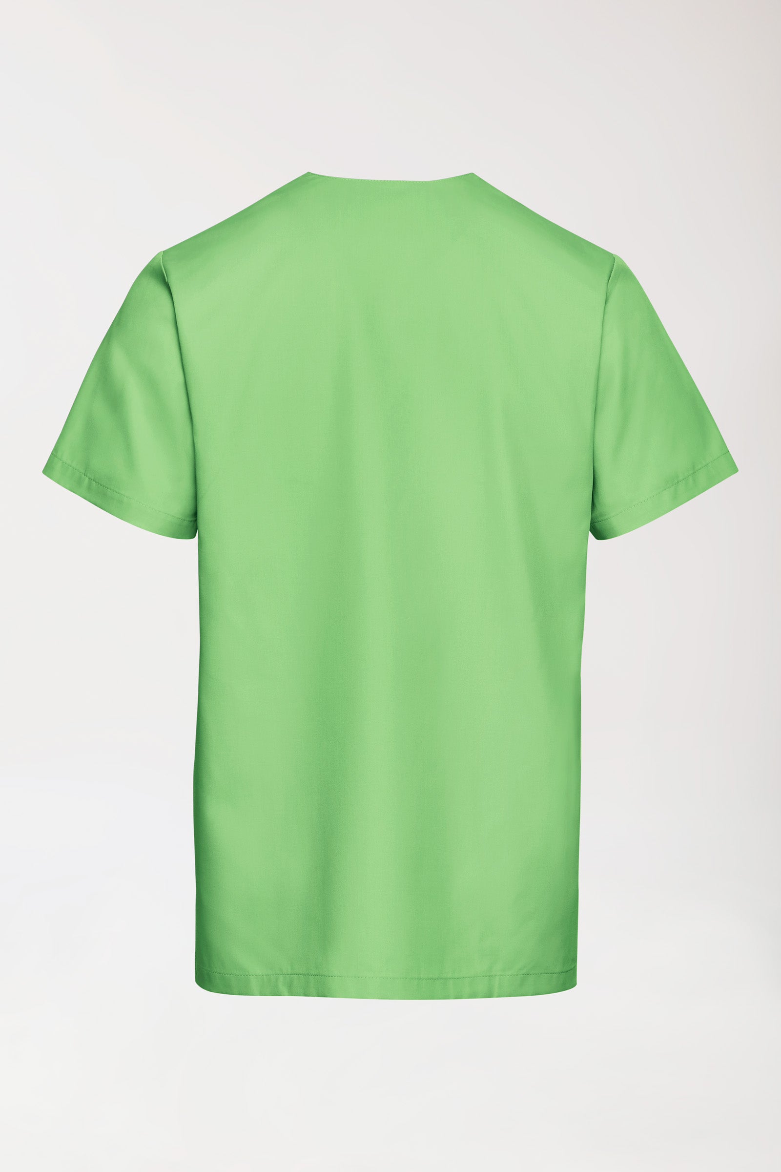 TENCEL™ Schlupfkasack Herren - V-Ausschnitt apfelgrün, Rückansicht