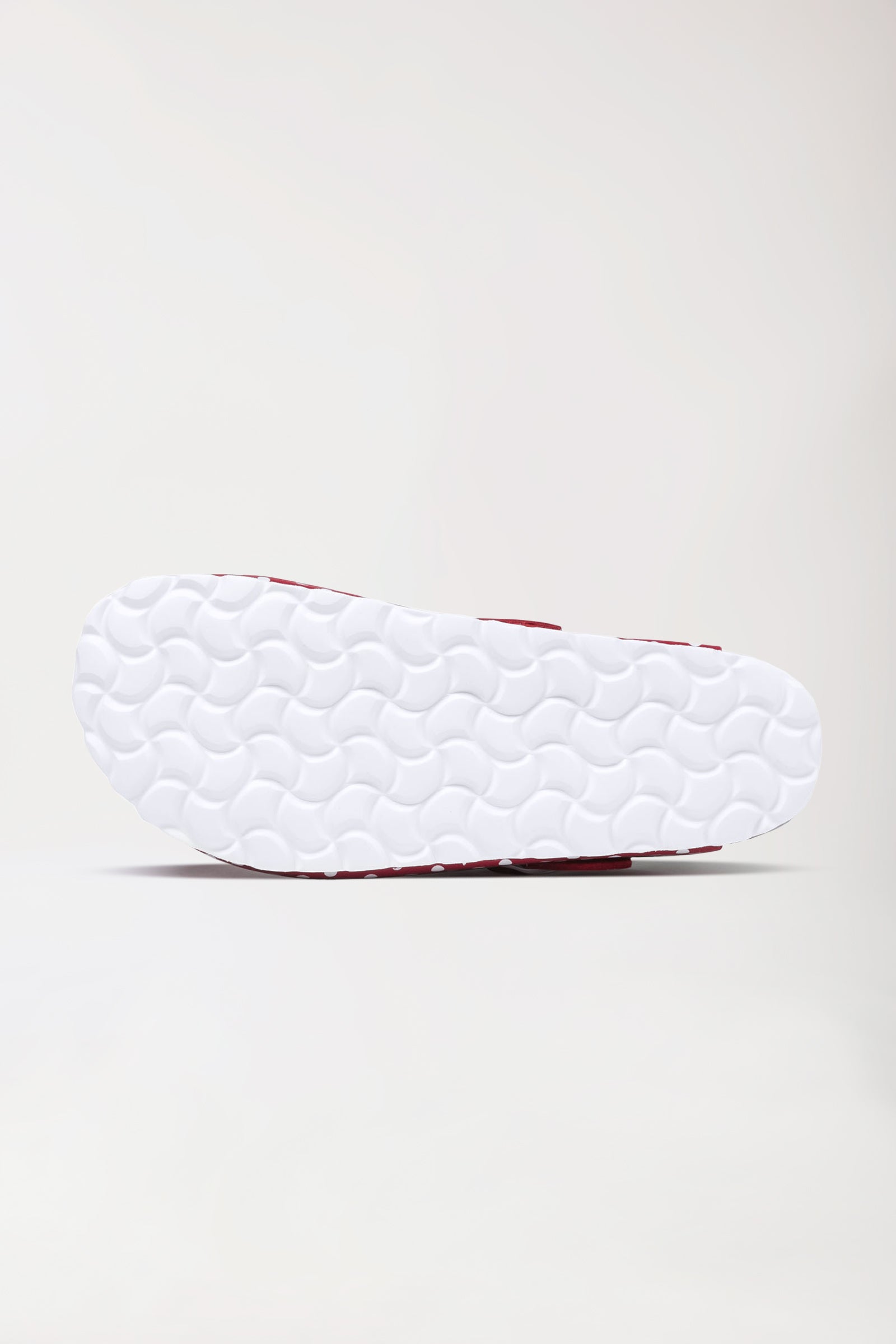 Damen Clog rot/weiß, Rückansicht