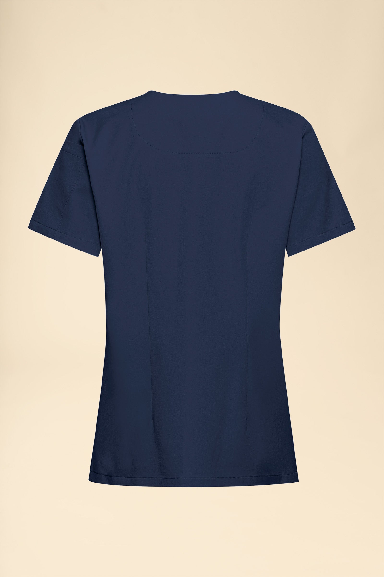 KAERE Schlupfkasack Damen - V-Ausschnitt navy, Rückansicht