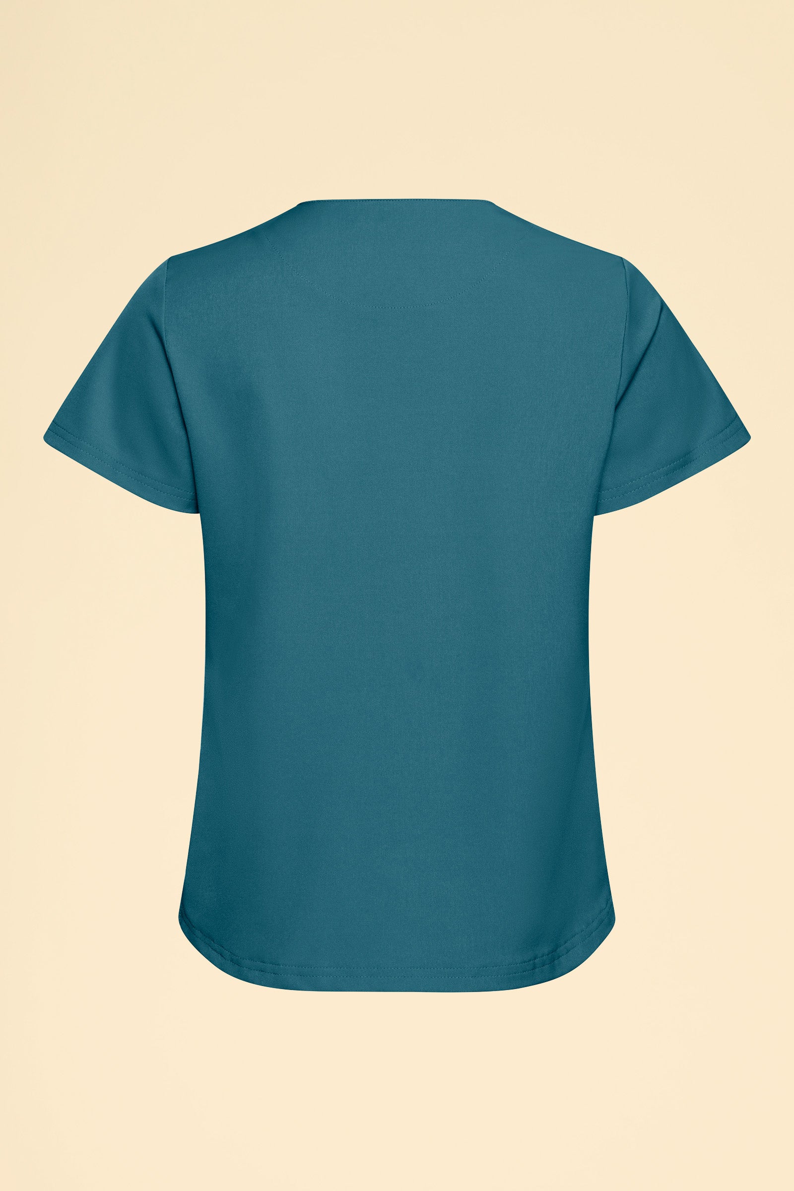 KAERE Shirt Damen - Rundhalsausschnitt petrol, Rückansicht