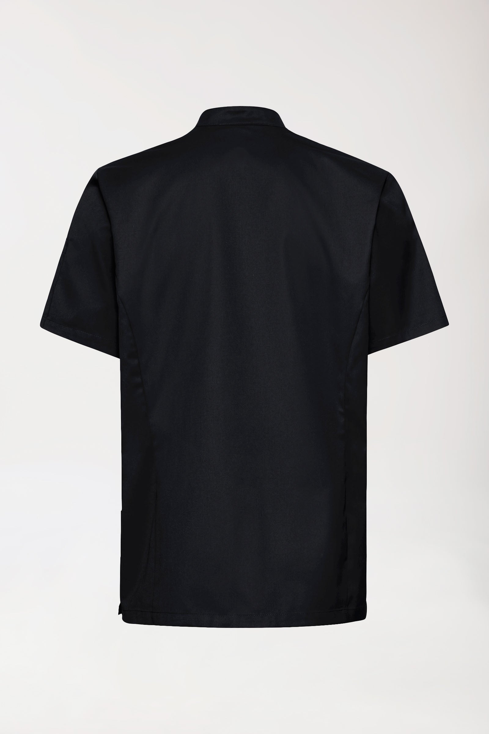 Gastro Kochjacke Herren - 1/2 Arm schwarz, Rückansicht