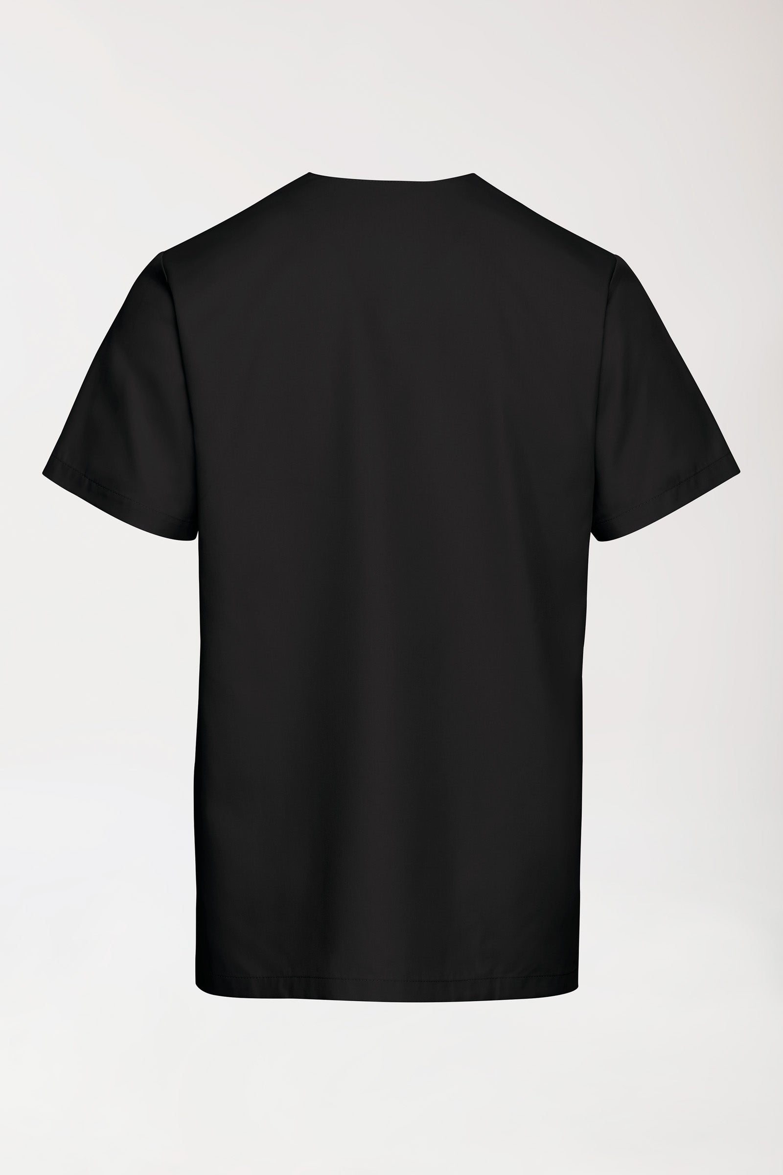 TENCEL™ Schlupfkasack Herren - V-Ausschnitt schwarz, Rückansicht