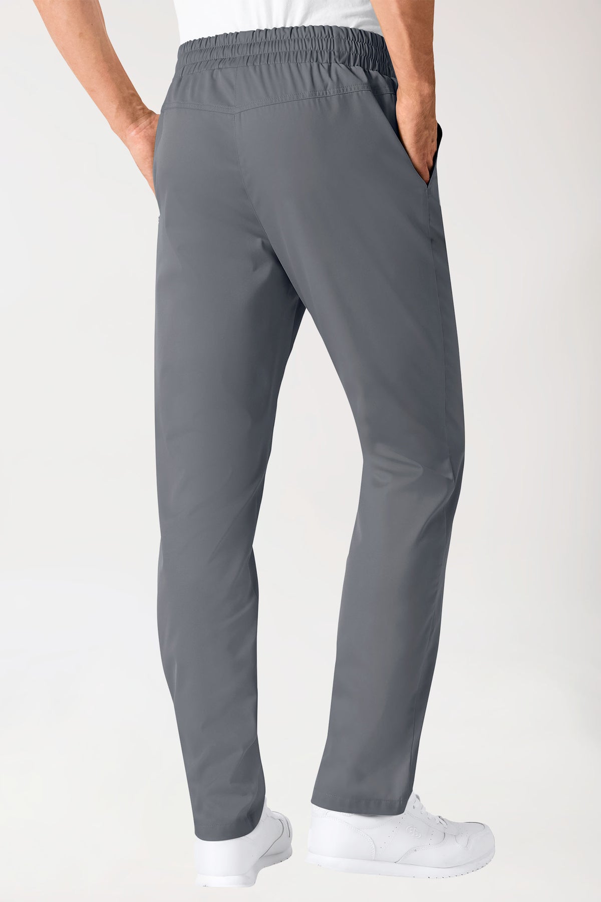 Hose Unisex - hoher Bund steingrau