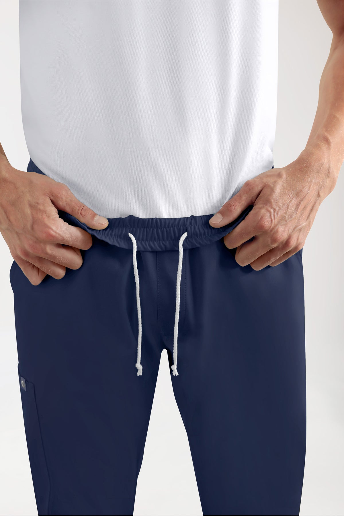 GREEN Stretch Hose Herren - Jogpants Style navy