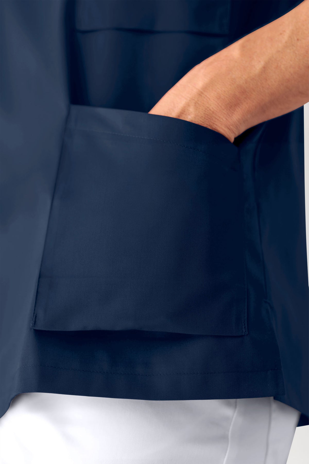 Schlupfkasack Herren - V-Ausschnitt navy