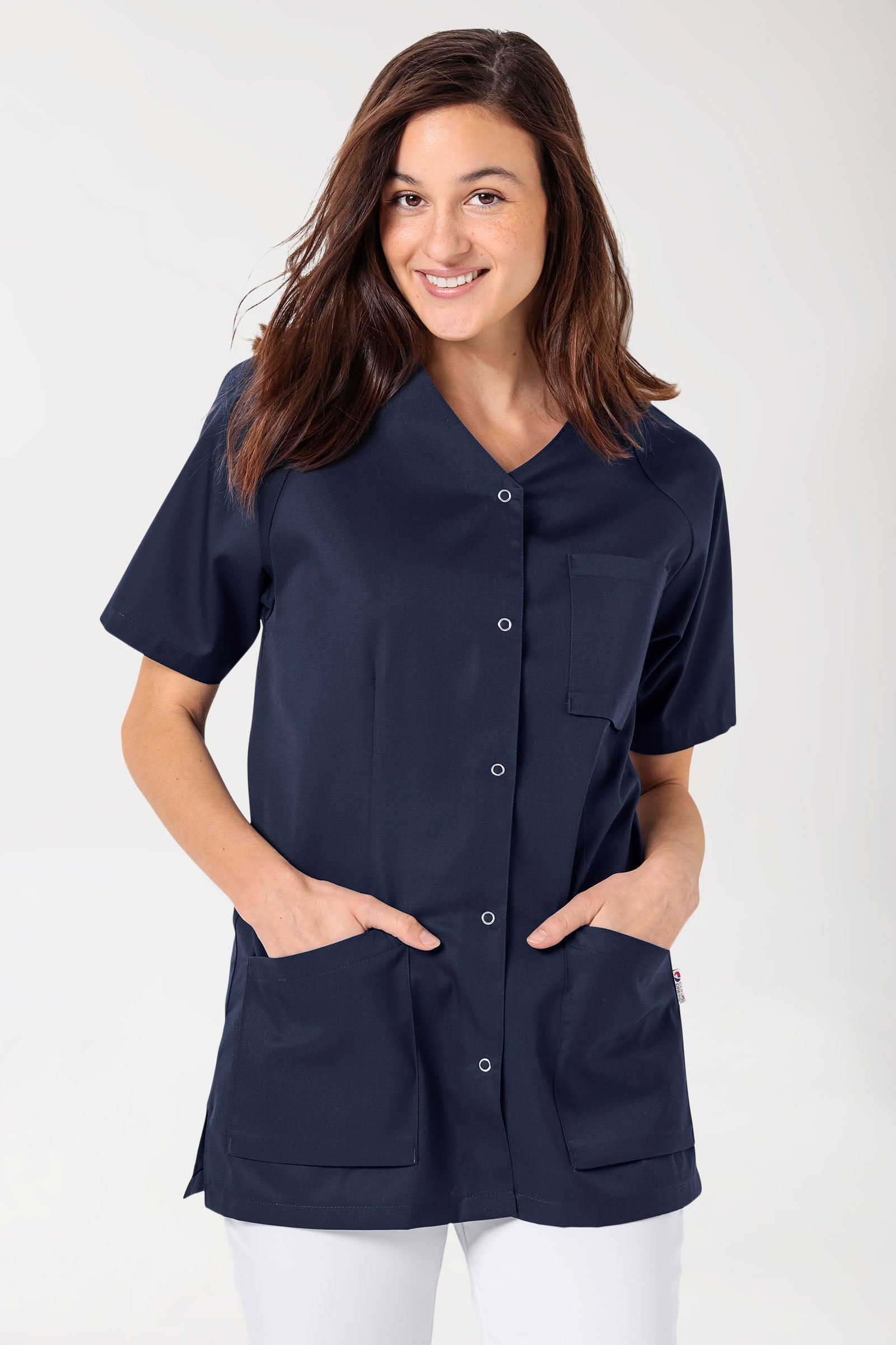 CORE Kasack Damen - durchgeknöpft navy