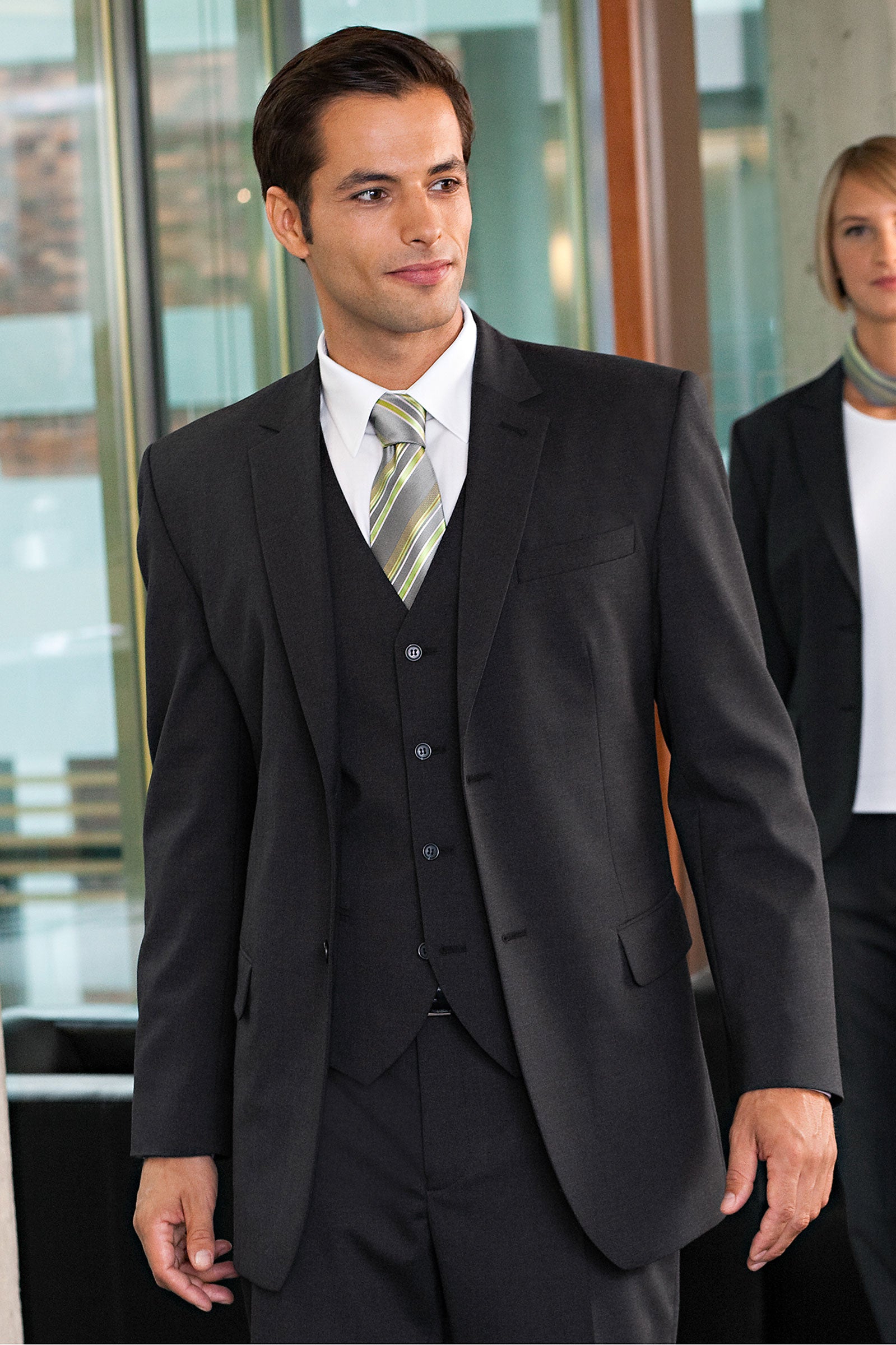 Stretchblazer für Herren Anthrazit Grau