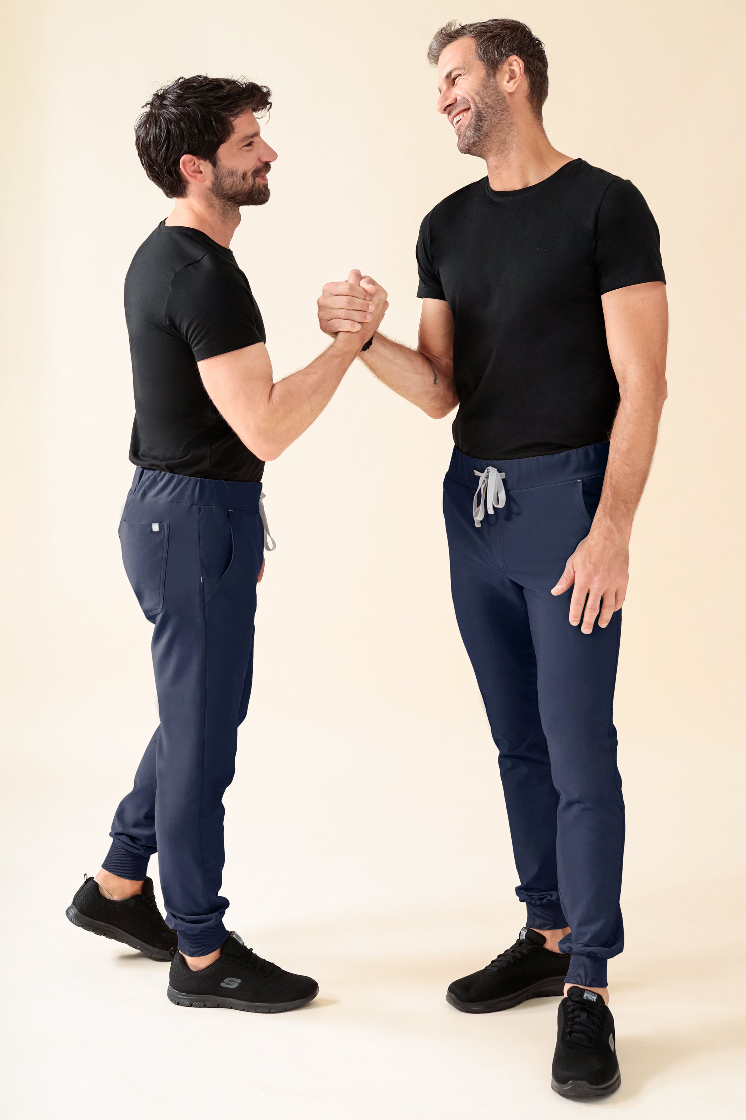KAERE Hose Herren - Saumbündchen ohne Beintaschen navy