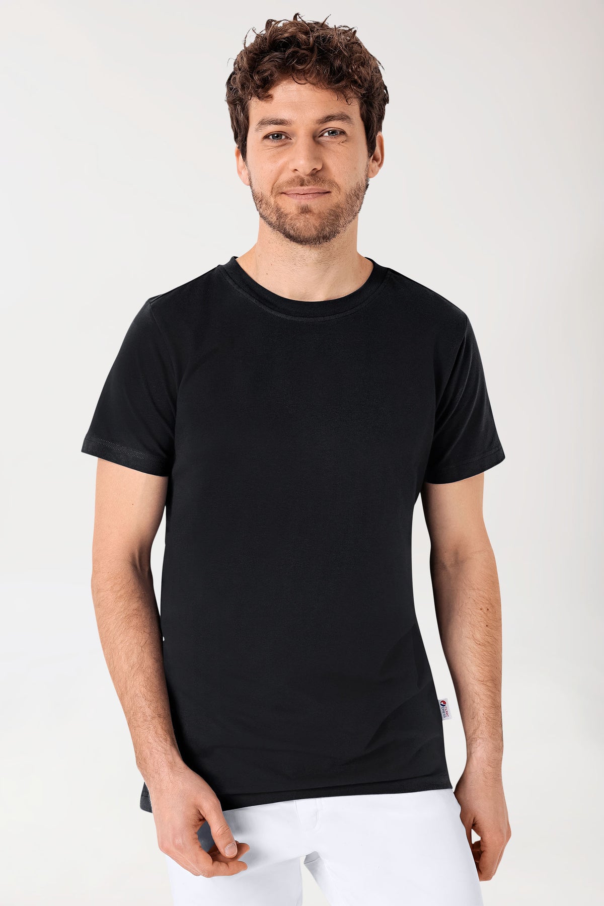 CORE Shirt Herren - Rundhals schwarz, Vorderansicht
