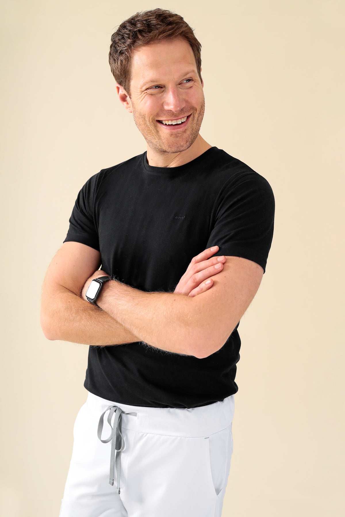 KAERE Shirt Herren - Kurzarm schwarz, Vorderansicht