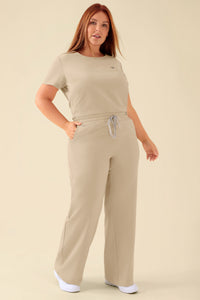 KAERE Hose Damen - weites Bein sand