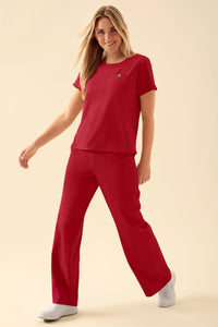 KAERE Shirt Damen - Rundhalsausschnitt rot