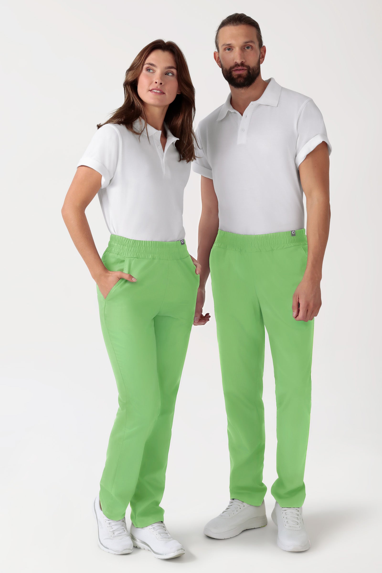 CORE Hose Unisex - hoher Bund apfelgrün, Vorderansicht