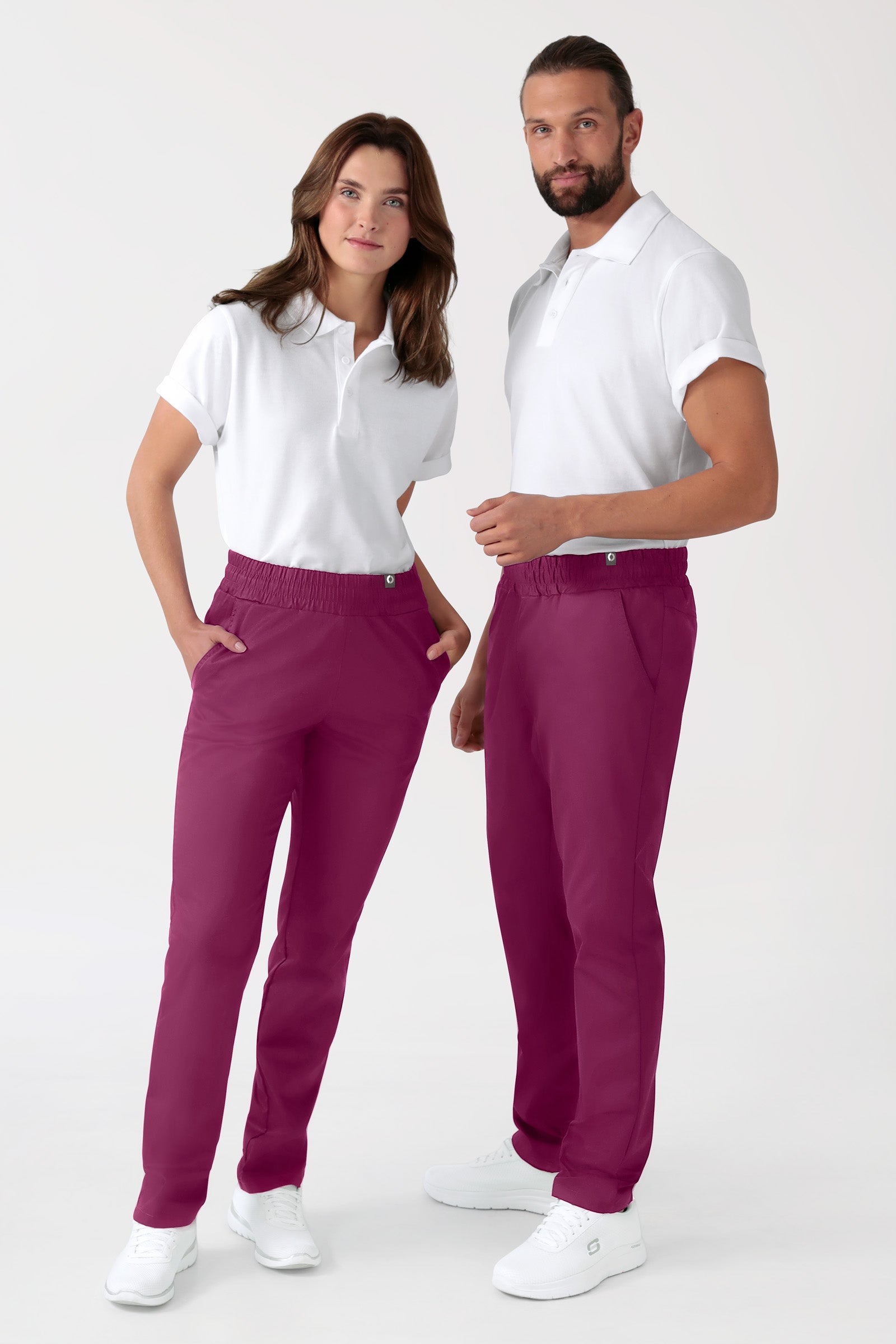CORE Hose Unisex - hoher Bund berry, Vorderansicht