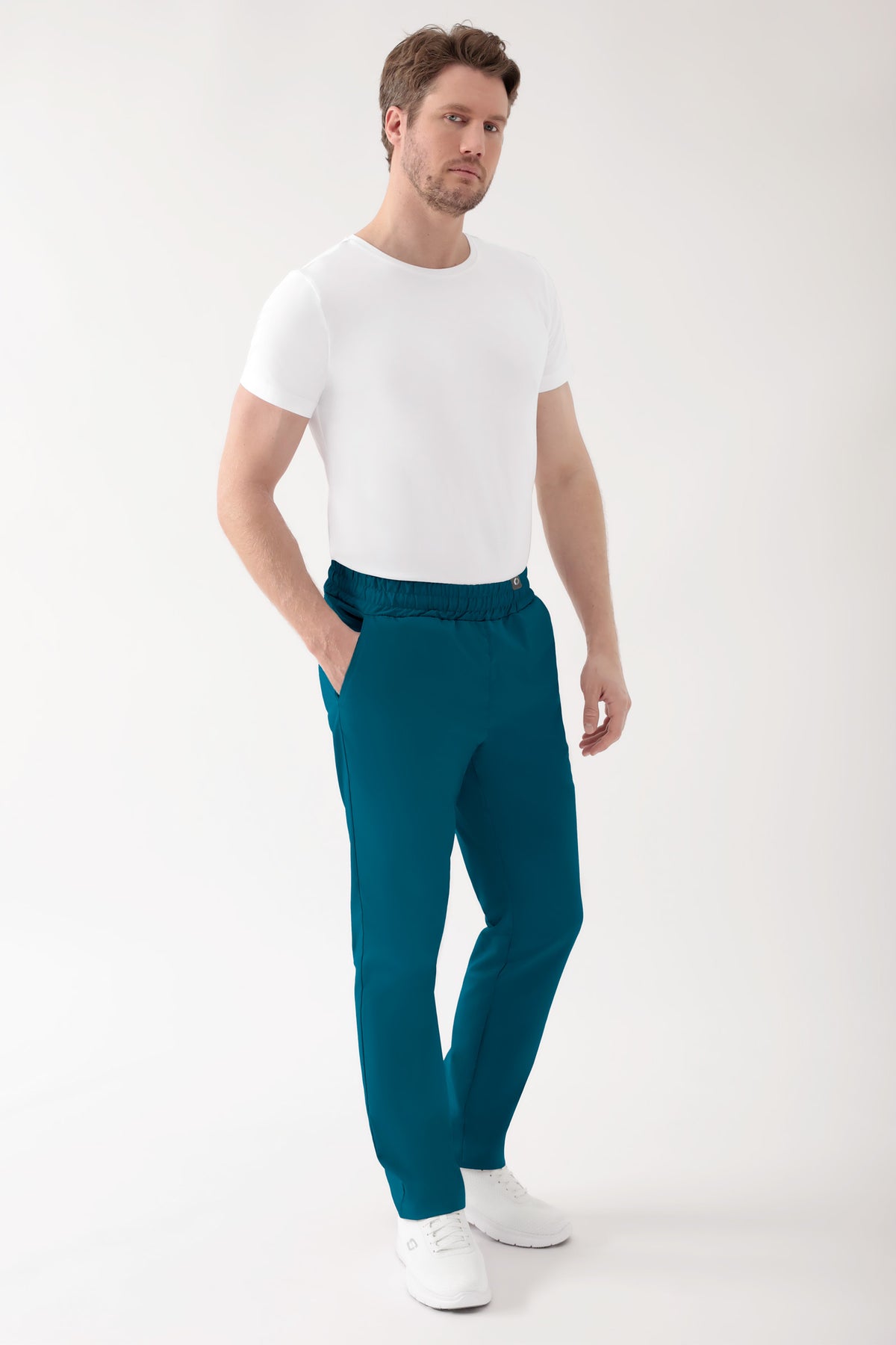 CORE Hose Unisex - hoher Bund petrol, Vorderansicht