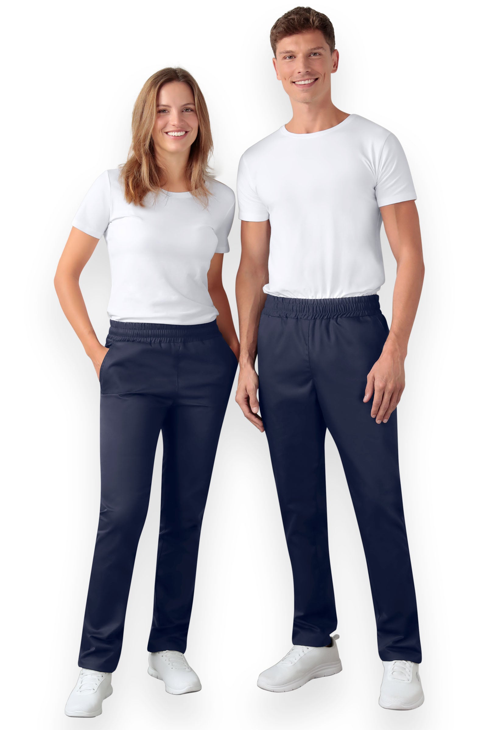 Hose Unisex - hoher Bund tinte, Vorderansicht