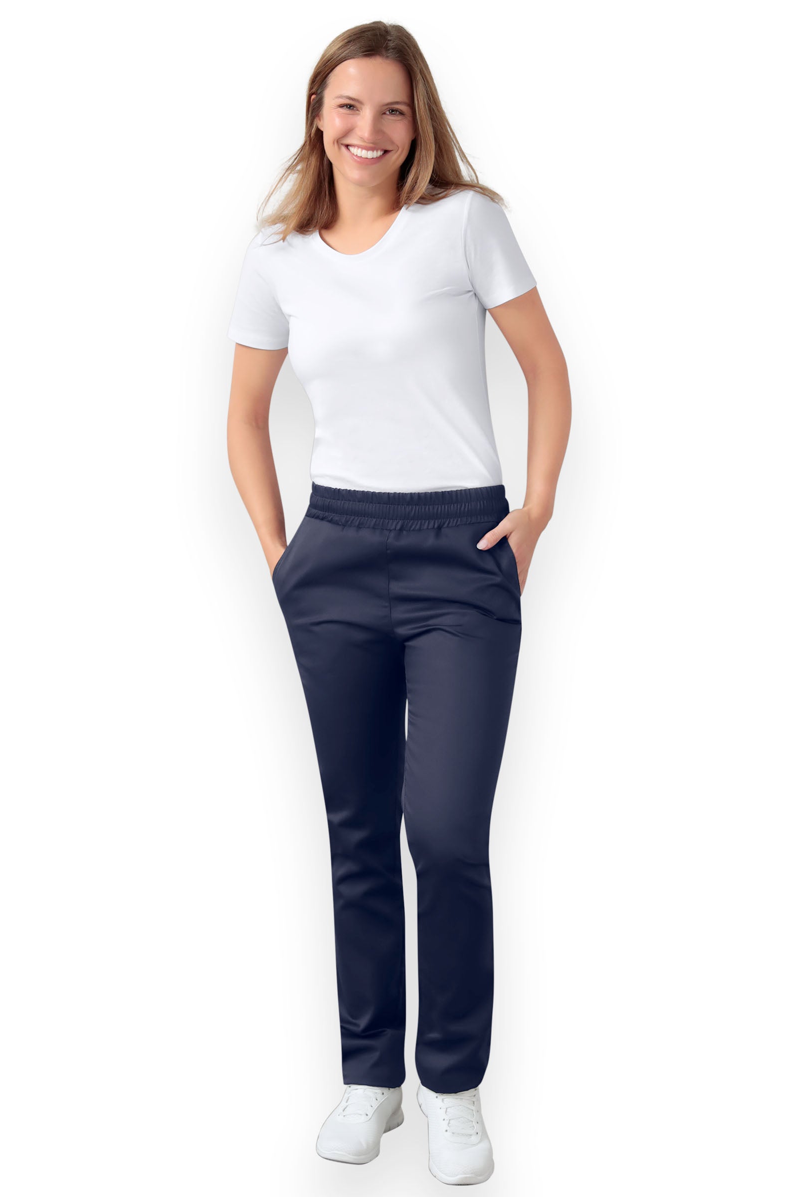 Hose Unisex - hoher Bund tinte, Vorderansicht