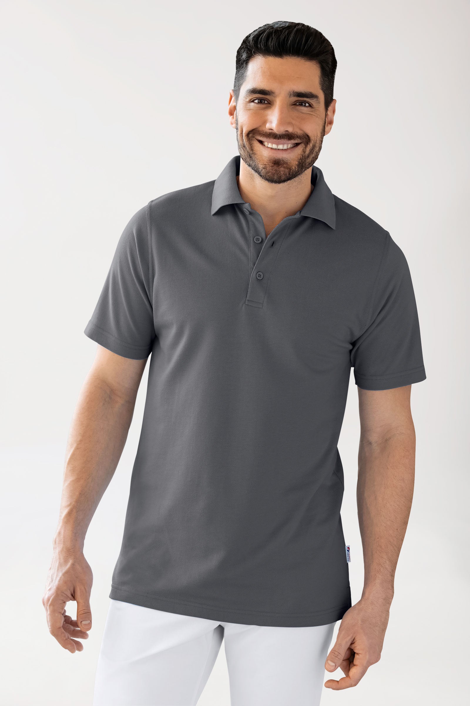 CORE Shirt Unisex - Polokragen erzgrau