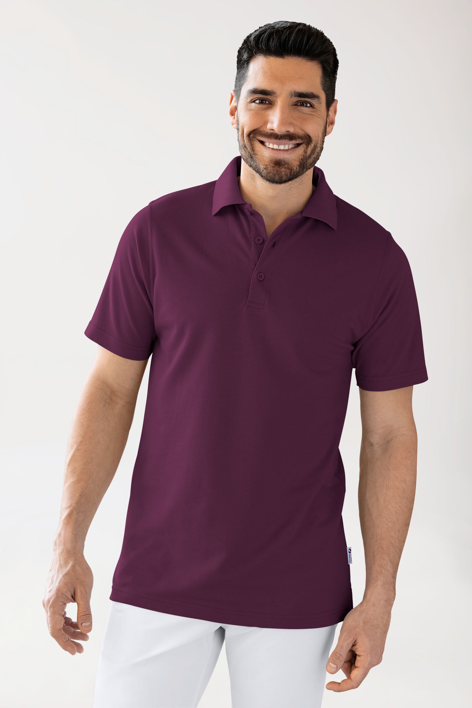 CORE Shirt Unisex - Polokragen pflaume