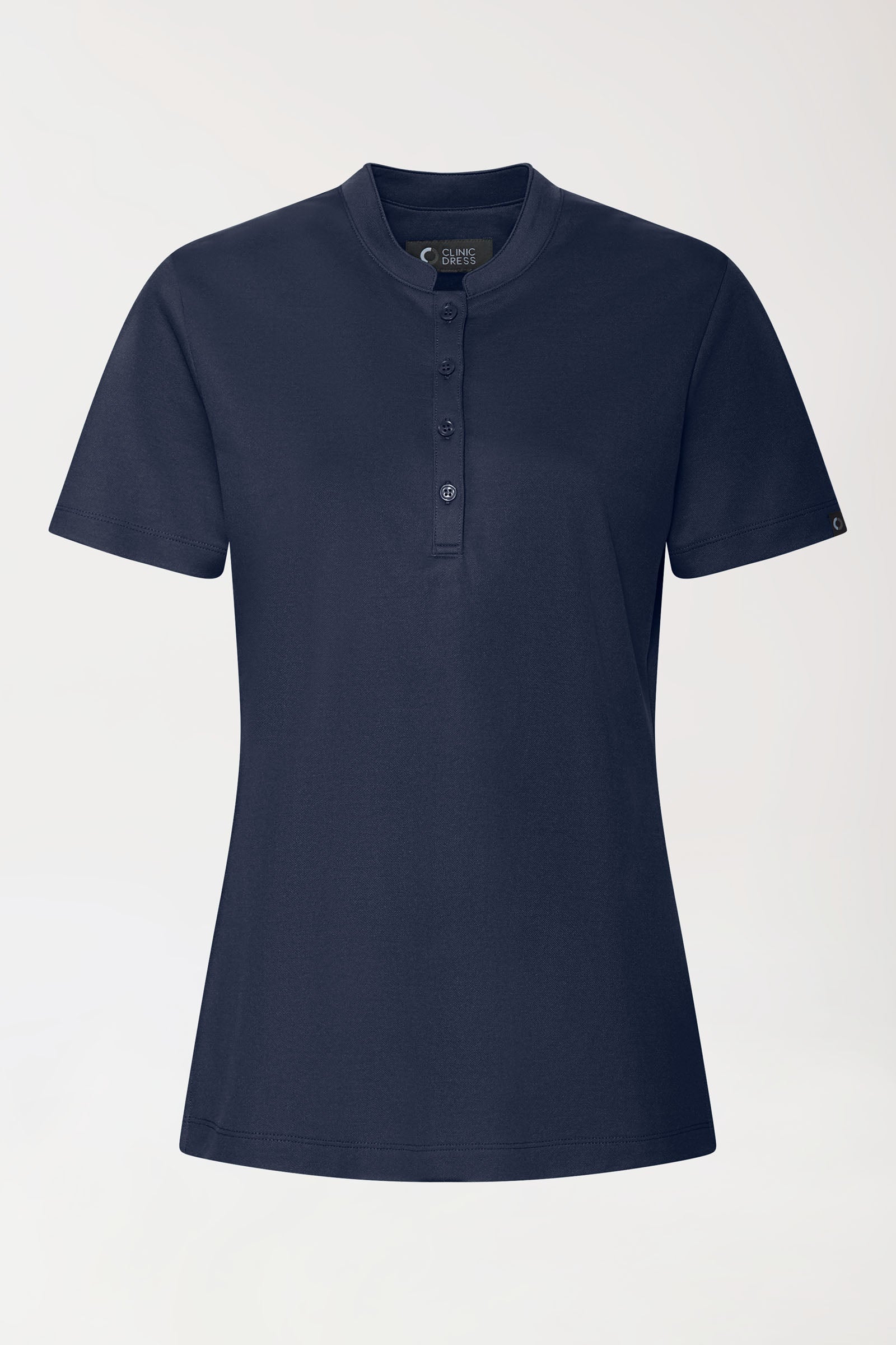 COMFY FLEX Stretch Shirt Damen - Stehkragen navy