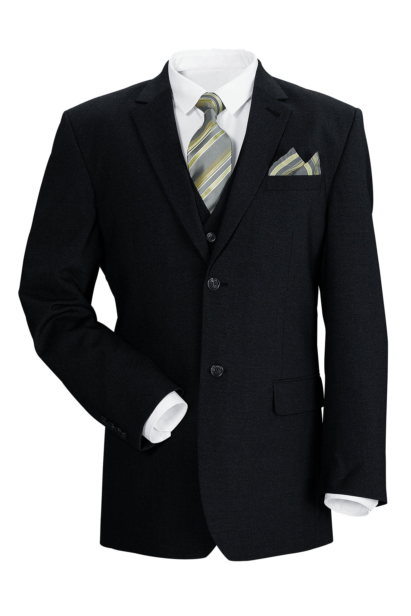 Stretch-Blazer für Herren Schwarz, Vorderansicht