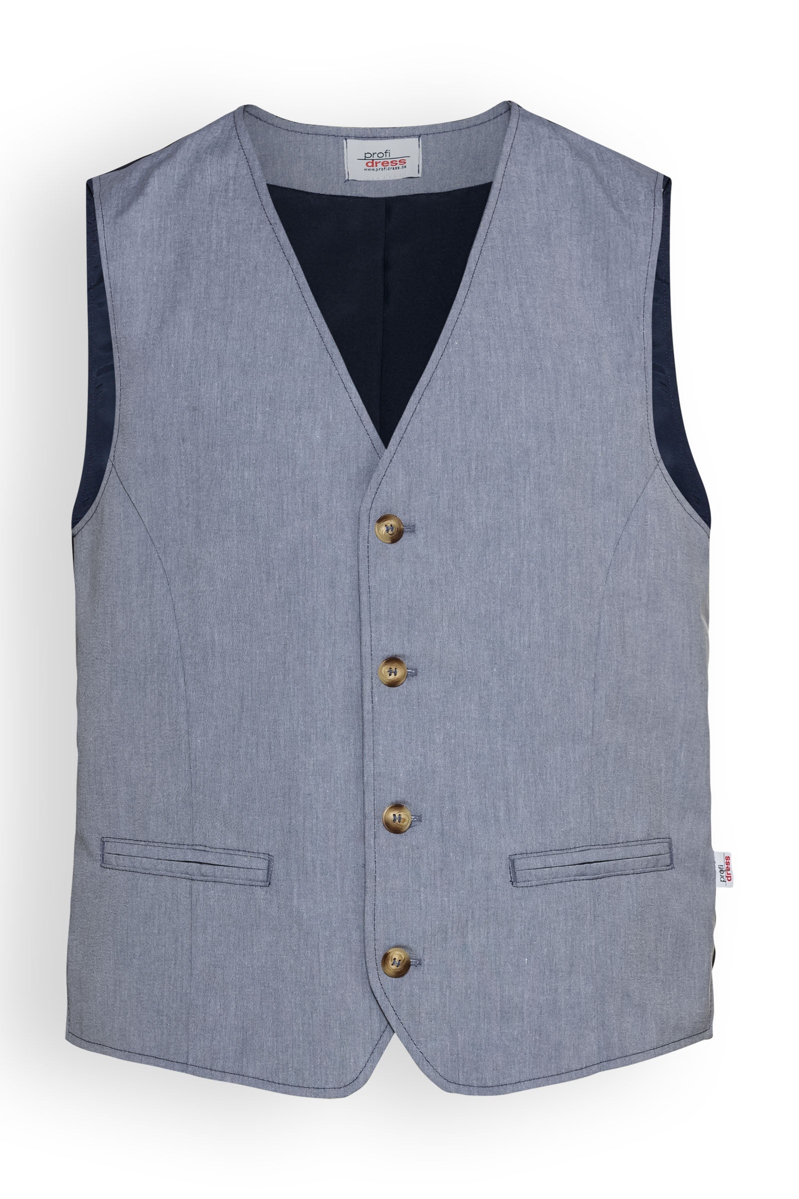 Weste für Herren Blau Melange Navy