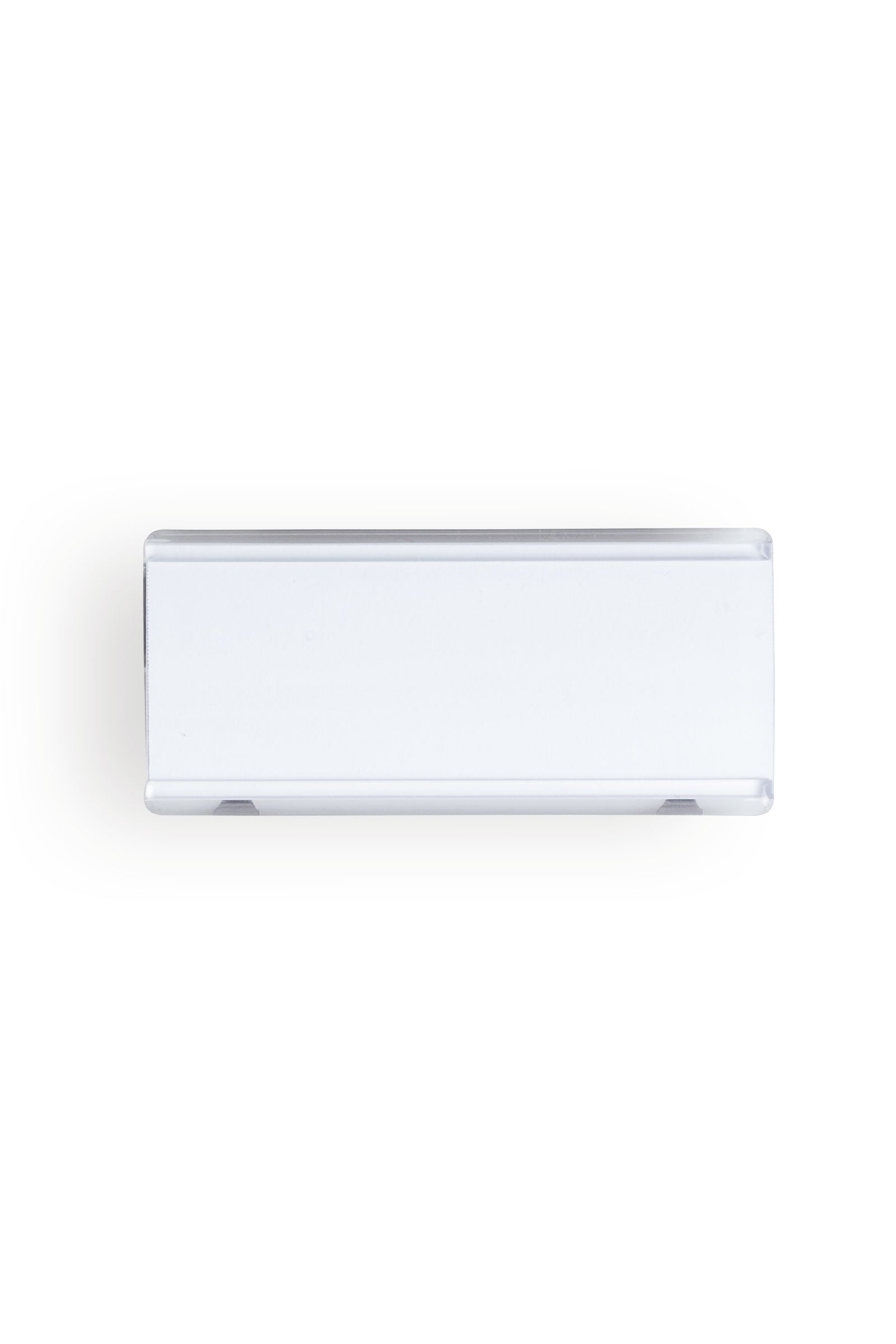 Namensschild Magnet Transparent 7x3 cm