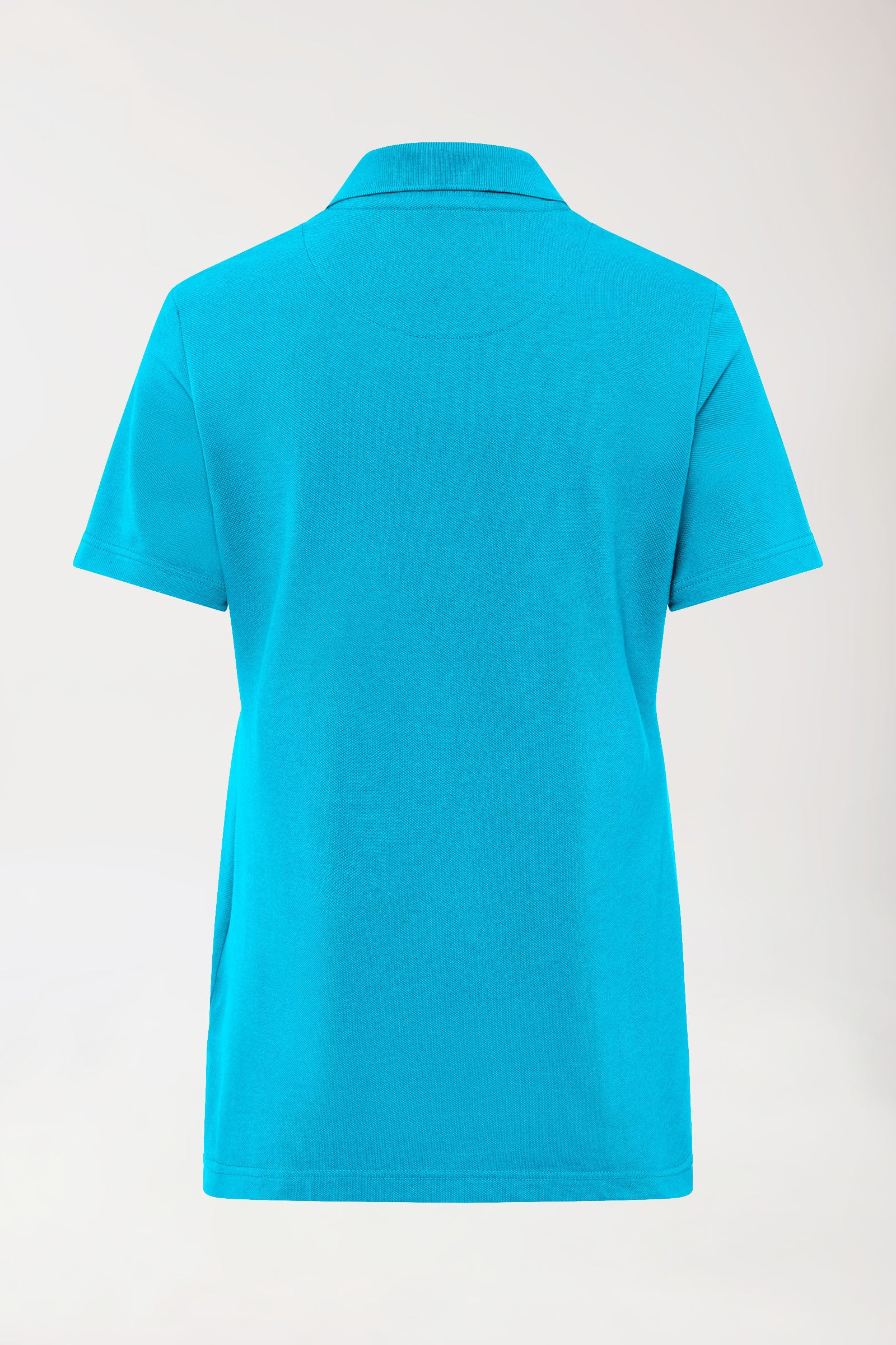 CORE Shirt Damen - Polokragen türkis, Rückansicht 