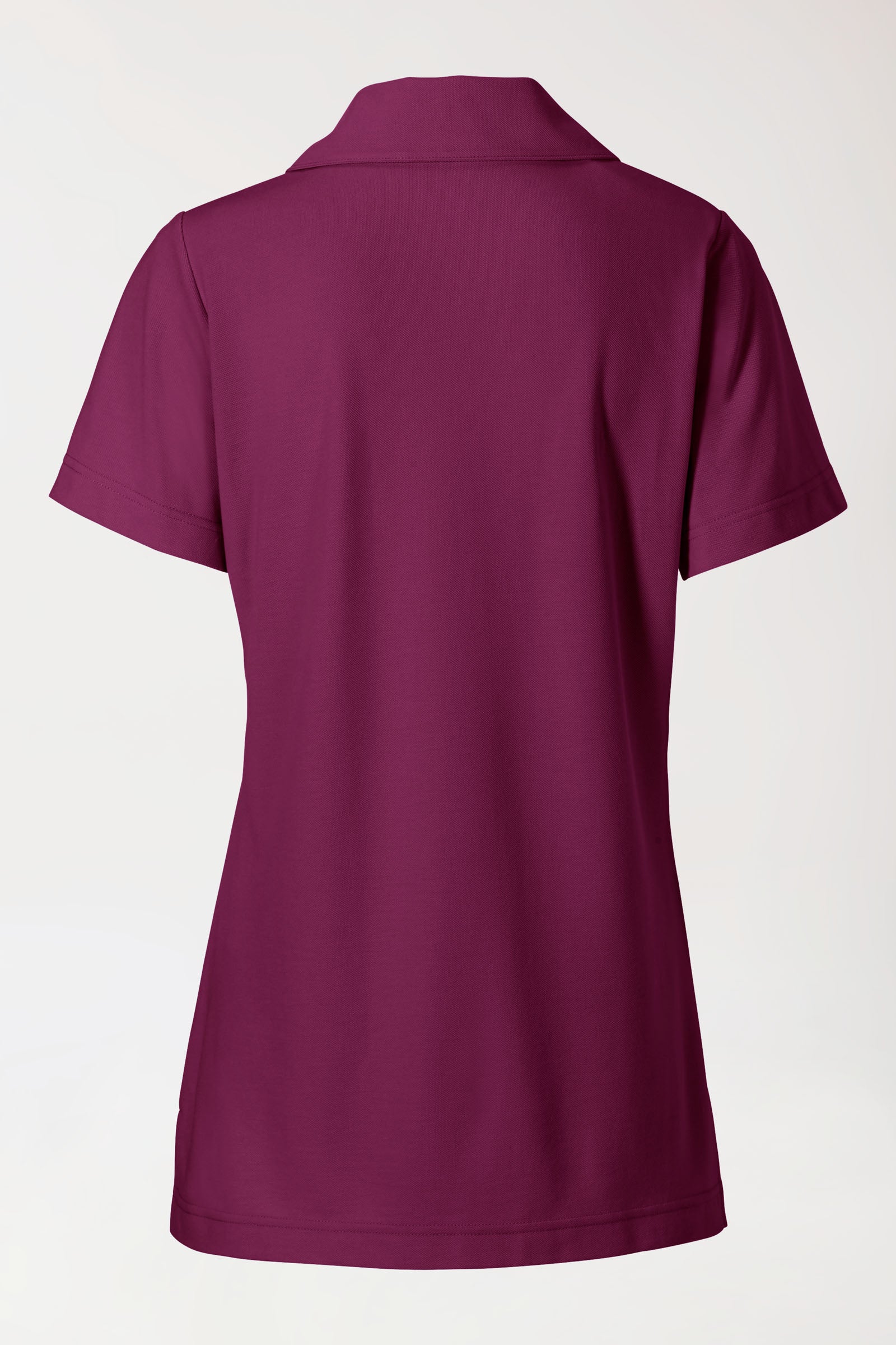 COMFY FLEX Stretch Schlupfkasack Damen - Schalkragen berry, Rückansicht 
