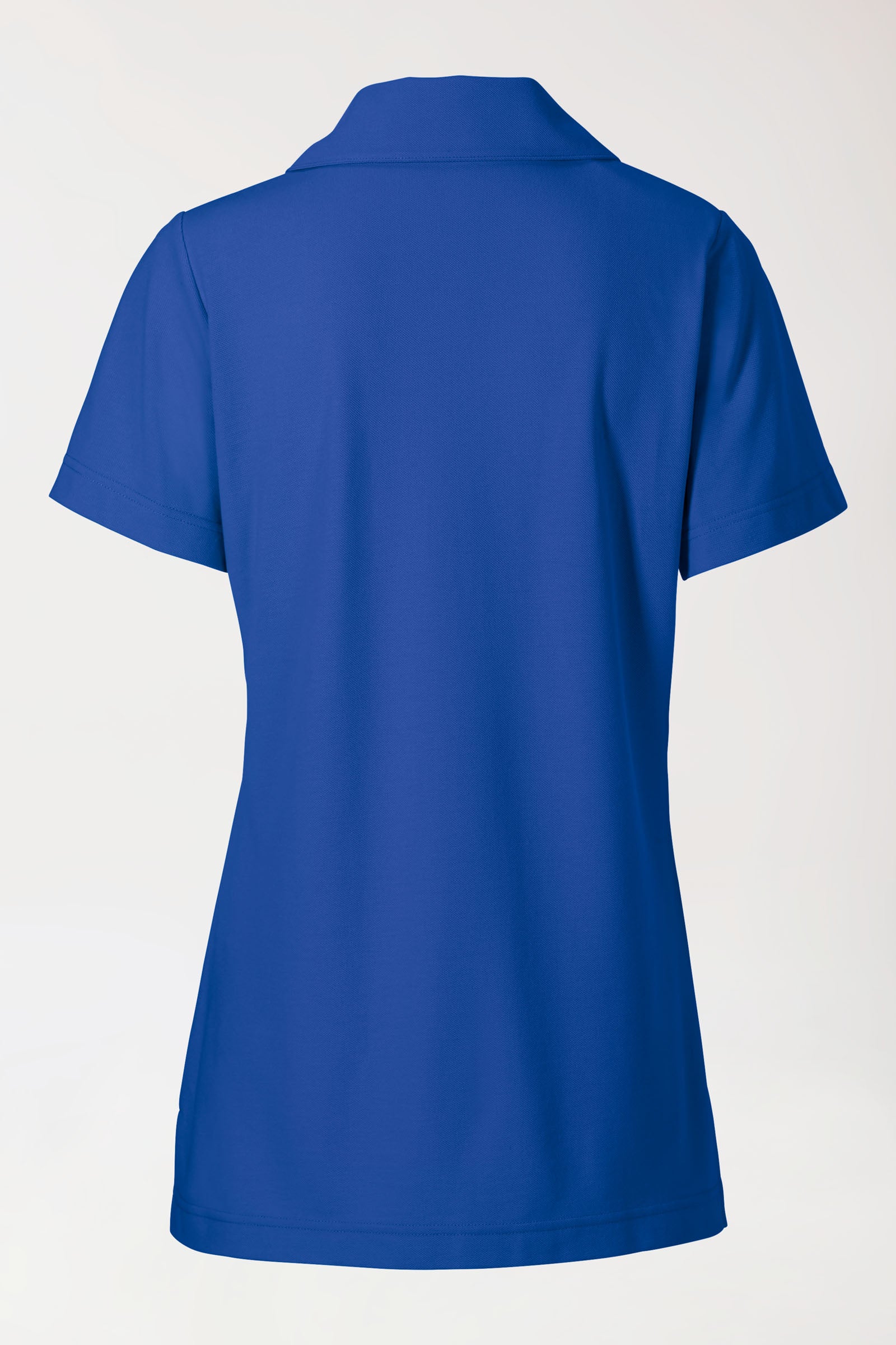 COMFY FLEX Stretch Schlupfkasack Damen - Schalkragen königsblau, Rückansicht 