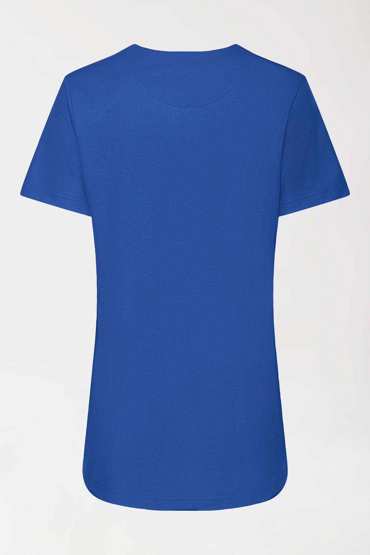 COMFY FLEX Stretch Schlupfkasack Damen - Herzausschnitt königsblau, Rückansicht 