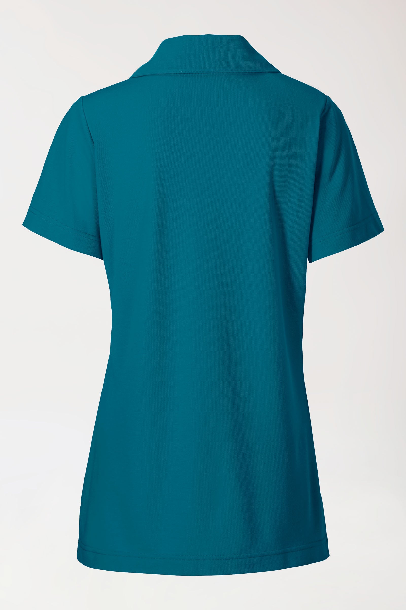 COMFY FLEX Stretch Schlupfkasack Damen - Schalkragen petrol, Rückansicht 