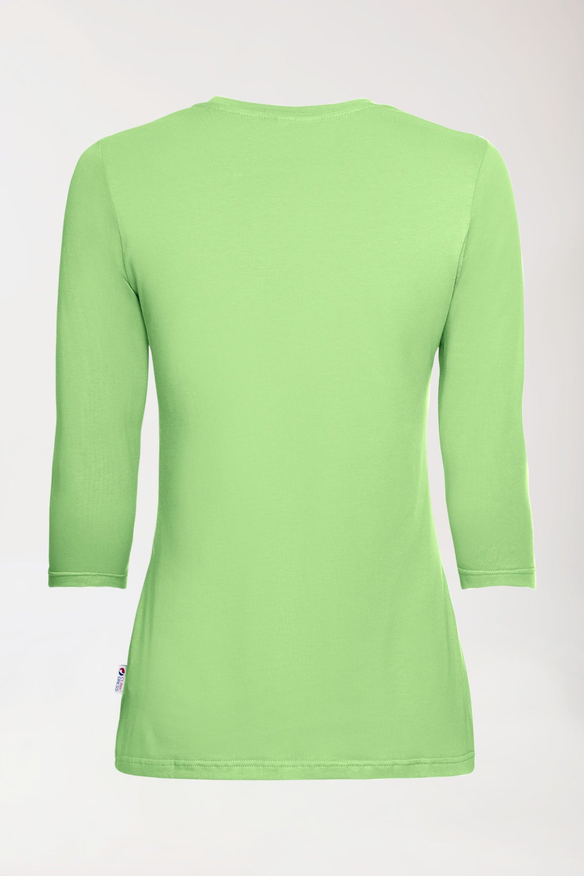 CORE Shirt Damen - 3/4 Arm apfelgrün, Rückansicht 