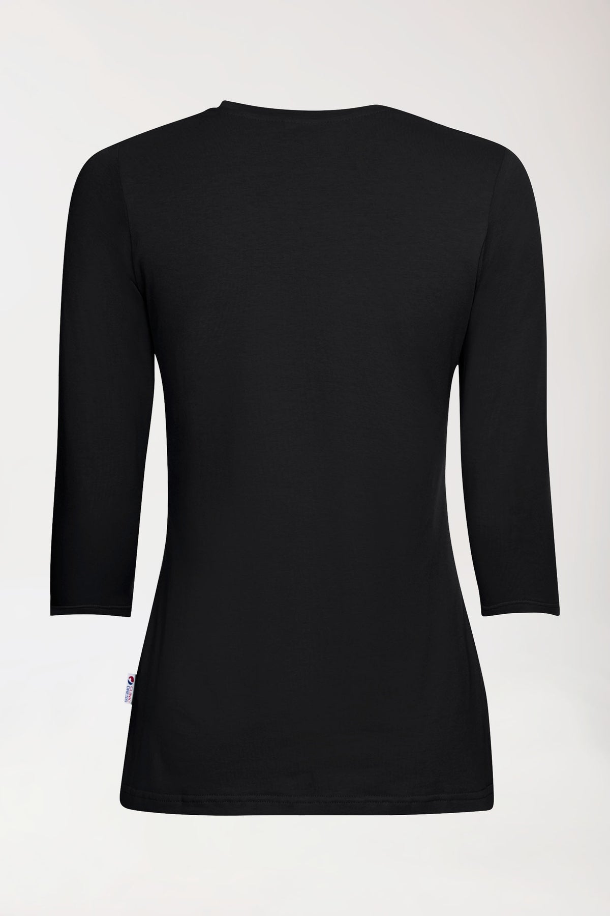 CORE Shirt Damen - 3/4 Arm schwarz, Rückansicht 