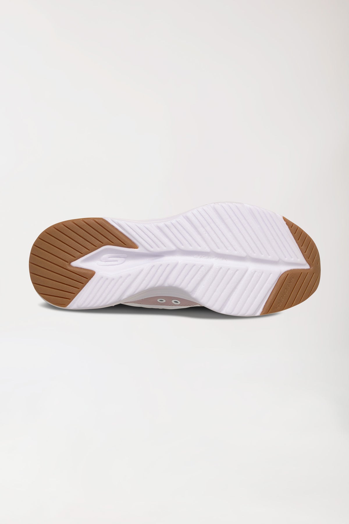 Damen Sneaker-SKECHERS Slip-ins-weiß/rosé, Rückansicht 