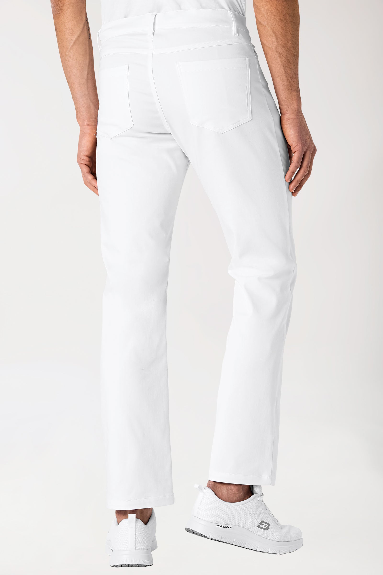 COMFY FLEX 5-Pocket Hose Herren - gerades Bein weiß