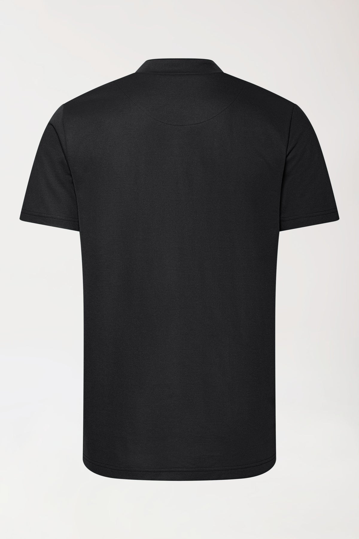 COMFY FLEX Stretch Shirt Herren - Stehkragen schwarz, Rückansicht 