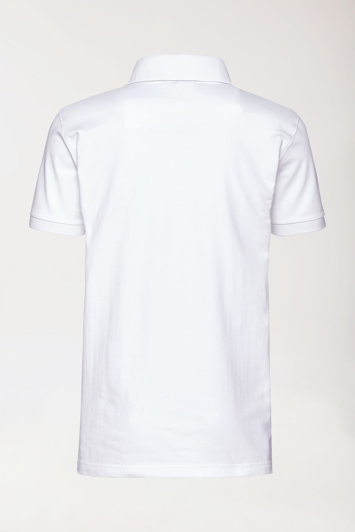 Stretch Shirt Herren - Polokragen weiß, Rückansicht 