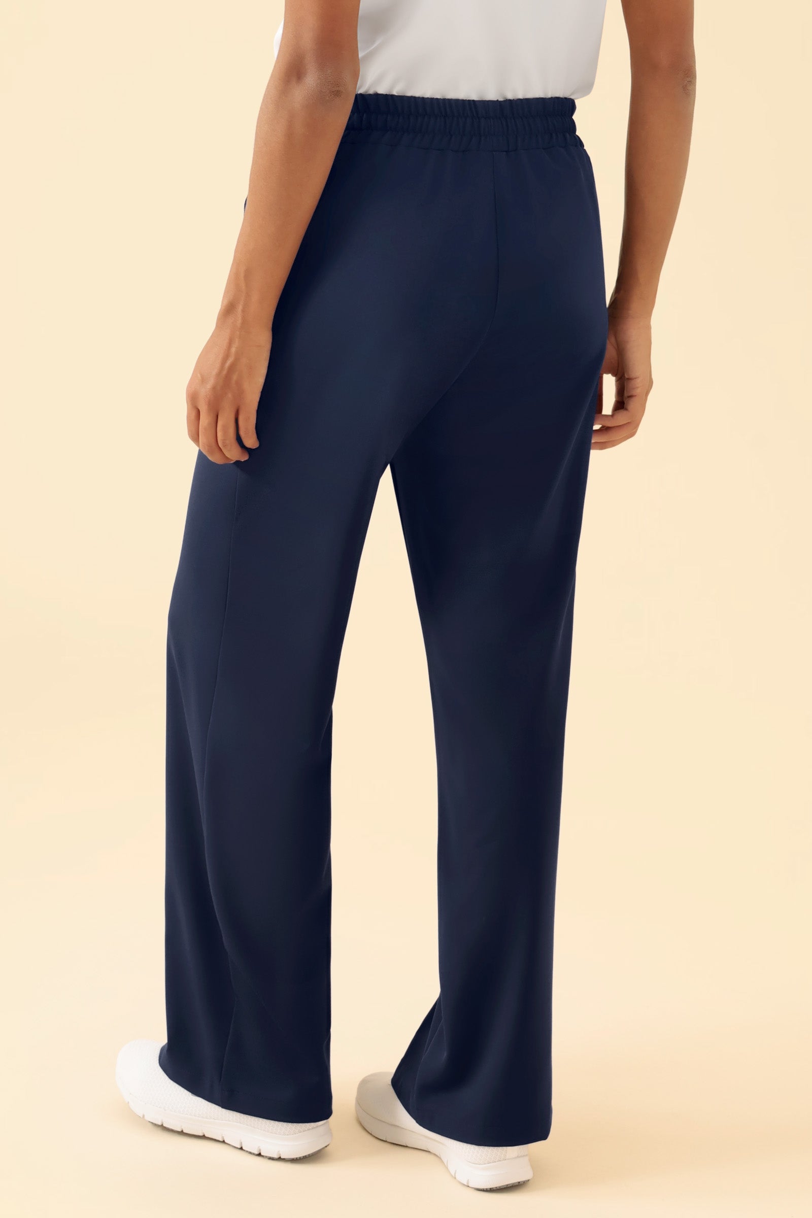 KAERE Hose Damen - weites Bein navy, Rückansicht 