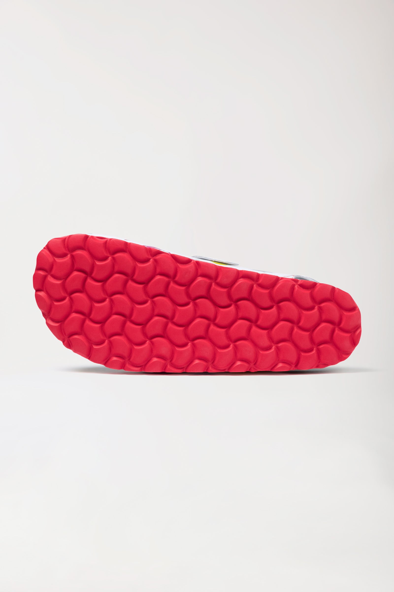 Damen Clog weiß/bunt, Rückansicht 