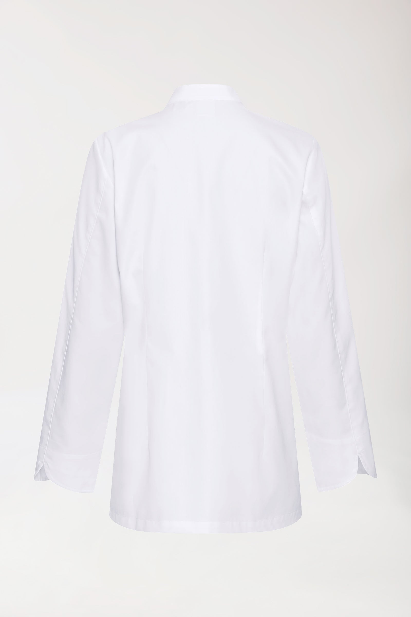 Gastro Kochjacke Damen - 6er Knopfreihe - 1/1 Arm weiß, Rückansicht 