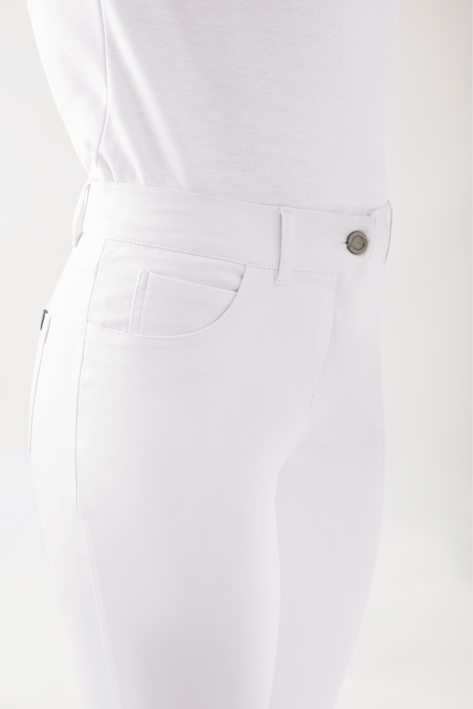 COMFY FLEX 5-Pocket Hose Damen - gerades Bein weiß